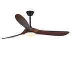 [Open-Box]Retro Solid Wood Frequency Conversion Silent Dimming Ceiling Fan with Lights