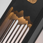 Elegant Outdoor LED Light with Artistic Cut Craft and Strip Design