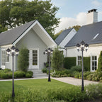 Three-Head Street Lamp Post Lights Waterproof Aluminum European-Style