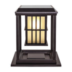 Square Exterior Pillar Lights Modern Style