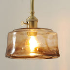 1 Head Vintage Brass Wall Light Glass Shade High Arm Wall Lamp