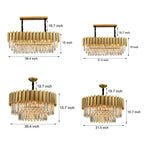 Modern Minimalist Personality Living Room Dining Room Bedroom LED Crystal Chandelier