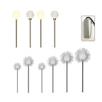 10-Piece Solar Dandelion Pathway Lights LED Outdoor Garden Lighting Set