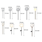 10-Piece Solar Dandelion Pathway Lights LED Outdoor Garden Lighting Set