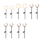 10-Piece Solar Dandelion Pathway Lights LED Outdoor Garden Lighting Set