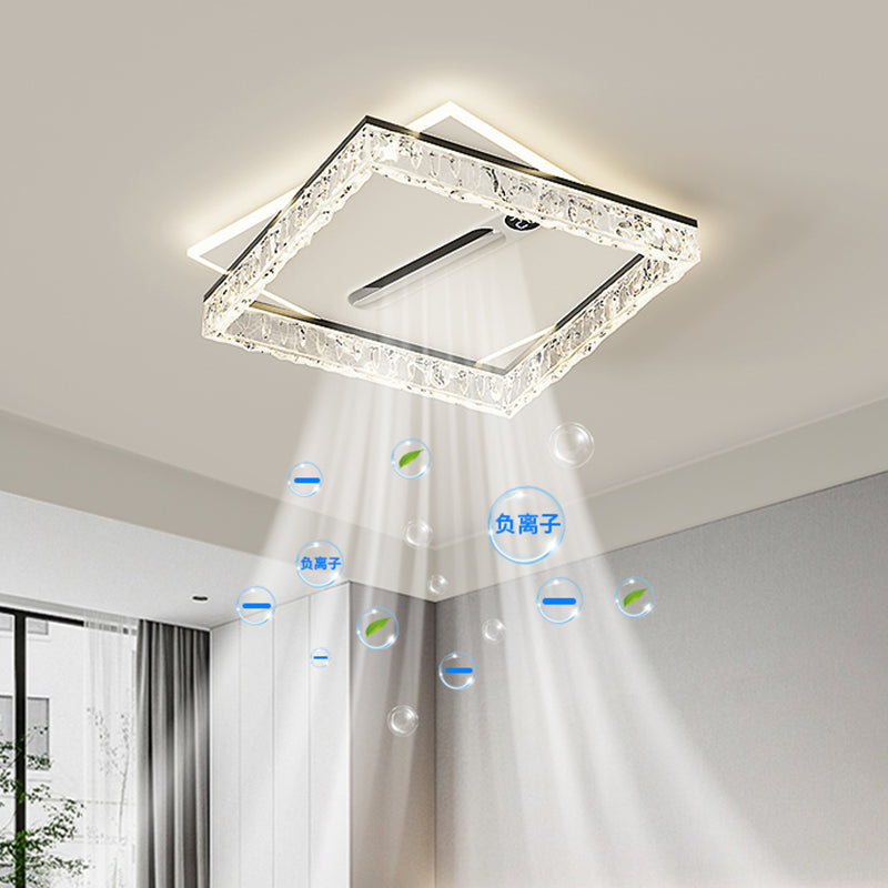 [BF004] BEMFAN 20'' Metal Bladeless Ceiling Fan with LED Light ,Voltage:100V-120V & 220V-240V