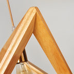 Creative Wood Frame Geometric Art Minimalist Nordic Pendant Lights