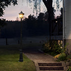 Retro Minimalist LED Waterproof European Style Garden Lamp Post Lights