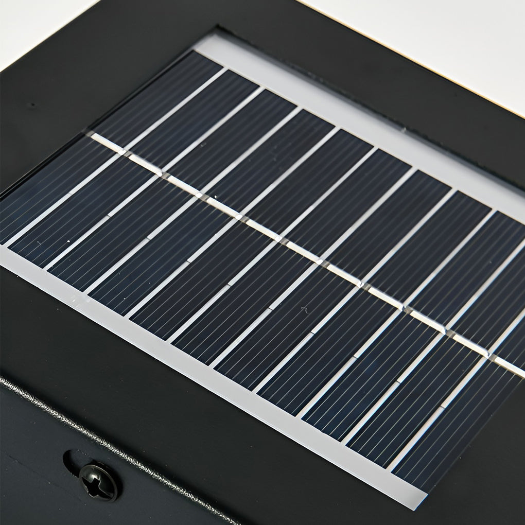 Remote-Controlled Industrial Solar Bollard Lights Waterproof & Square Outdoor Lighting