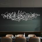 Irregular Creative Electroplate Hardware LED Postmodern Chandelier