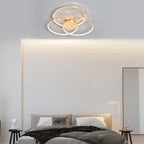 Three Rings Stepless Dimming Electroplated Metal Nordic Ceiling Lights