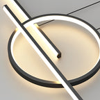 Circles Three Step Dimming Stepless Dimmable Chandeliers with LED Strip