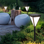 Sleek Solar LED 2.6W Pathway Post Light Outdoor Waterproof Lighting