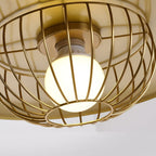 Creative Circular Electroplated Three Step Dimming Nordic Pendant Lighting