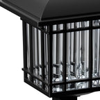 Vintage-Modern Solar Square Lawn Lights Waterproof, Durable Outdoor Lighting