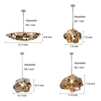 Irregular Decor Stainless Steel Hollow Creative Post-Modern Chandelier