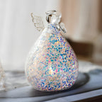Creative Glass Angel Design LED Night Lighting Decoration Desk Lamp