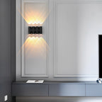 [Open-Box] Up and Down Light LED Waterproof Black Modern Wall Washer Light Wall Lamp