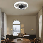 12.2 in. Low Profile 7 Blades LED Flush Mount Ceiling Fan