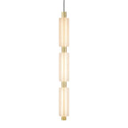 1/2/3 Heads Acrylic Cylinder Pendant Lights: Modern Hanging Lamp in Gold/Black