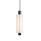 1/2/3 Heads Acrylic Cylinder Pendant Lights: Modern Hanging Lamp in Gold/Black