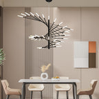 Elegant LED Chandelier Contemporary Spiral Sputnik Light