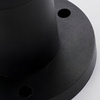 Round Dimmable LED Waterproof Black Modern Solar Fence Post Lights Pillar Lamp