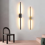 Electroplated Metal Linear LED Modern Wall Sconce Lighting Wall Lamp