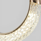 Moon Rings LED Electroplated Nordic Small Chandelier Light Pendant Lighting