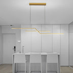 Unique Pendant Lighting Modern Linear Silicone Ceiling Light