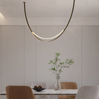 1/3 Leather Belts LED Pendant Light Modern LED Staircase Chandelier