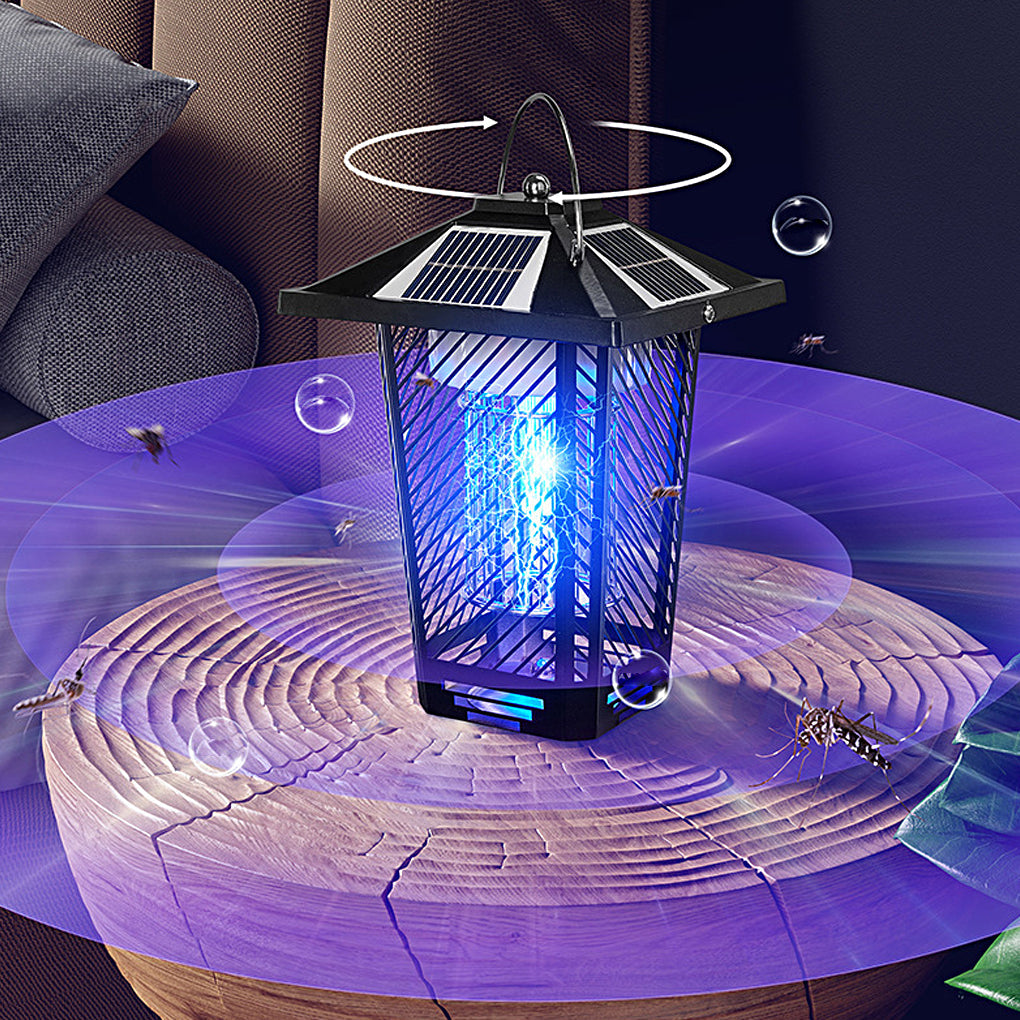 360° Multifunctional Solar Mosquito Killer Lamp with Waterproof, Dual Lighting Modes