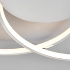 Three Rings Stepless Dimming Electroplated Metal Nordic Ceiling Lights