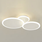 2/3/6 Round Three Step Dimming LED Matte White Nordic Ceiling Lights Fixture