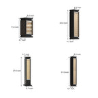 Sleek Stainless Steel LED Louvered Pathway Bollard Lights Modern Waterproof Design