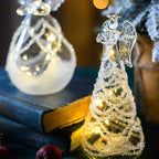 Creative Glass Angel Design LED Night Lighting Decoration Desk Lamp