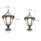14.6-/17.7-inch H Black/Bronze Solar LED Outdoor Pier-Mount Post Light