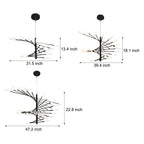 Elegant LED Chandelier Contemporary Spiral Sputnik Light