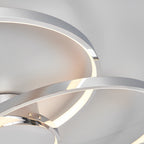 Three Rings Stepless Dimming Electroplated Metal Nordic Ceiling Lights
