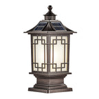Pillar Light Fixtures Waterproof Three Color Temperature Adjustable