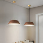 15.74-Inch Round Wood Japanese Style LED Pendant Light