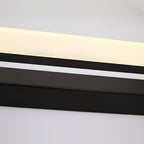15.74'' Linear LED Vanity Light Black Bathroom Fixture with Mesh Light Filter