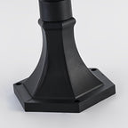Ancient House Style Solar LED Post Light with 3-Step Dimming Durable Outdoor Lamp