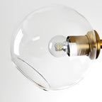 8 Lights Glass Shade LED Postmodern Chandelier Dining Room Light Fixtures