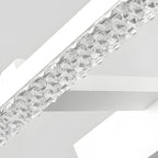 160° Adjustable LED Bathroom Vanity Light with Crystal-Inspired Acrylic