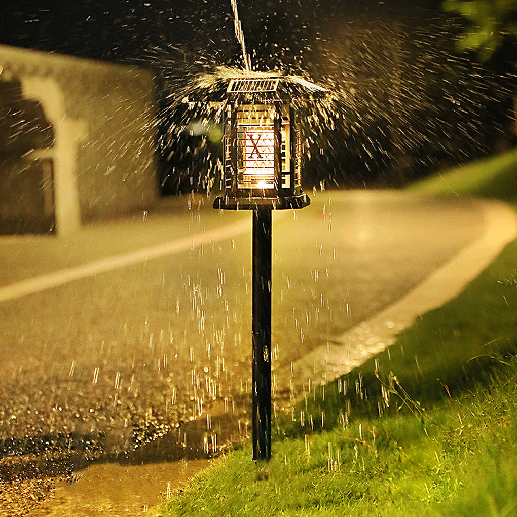 360° Multifunctional Solar Mosquito Killer Lamp with Waterproof, Dual Lighting Modes
