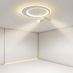 18'' LED Circular Flush Mount Modern Lighting with Spotlight