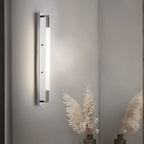 19.68'' Acrylic Tube 1-Light LED Wall Lights Indoor - Black/Gold/Chrome Base