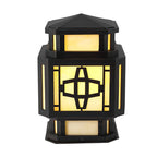 Creative LED Waterproof Black Retro Outdoor Deck Post Lights Pillar Light