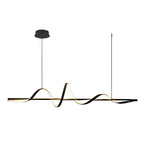 Wavy 360° Rotating Ring Three Step Dimming LED Nordic Chandelier Light
